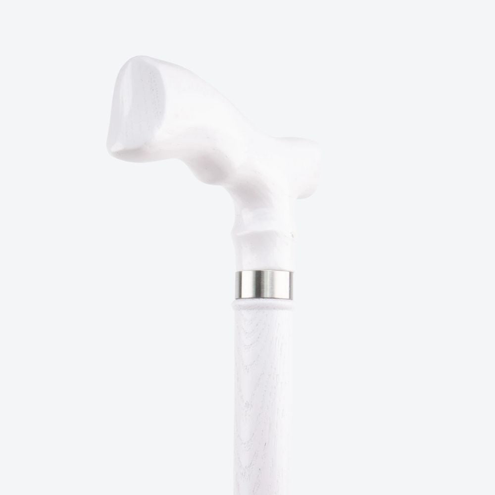 Bastoni White Fish Tail Wooden Cane