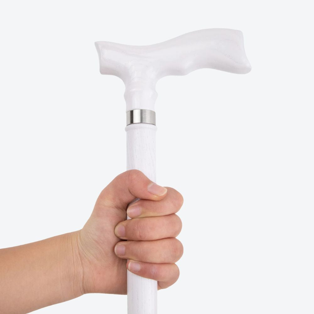 Bastoni White Fish Tail Wooden Cane