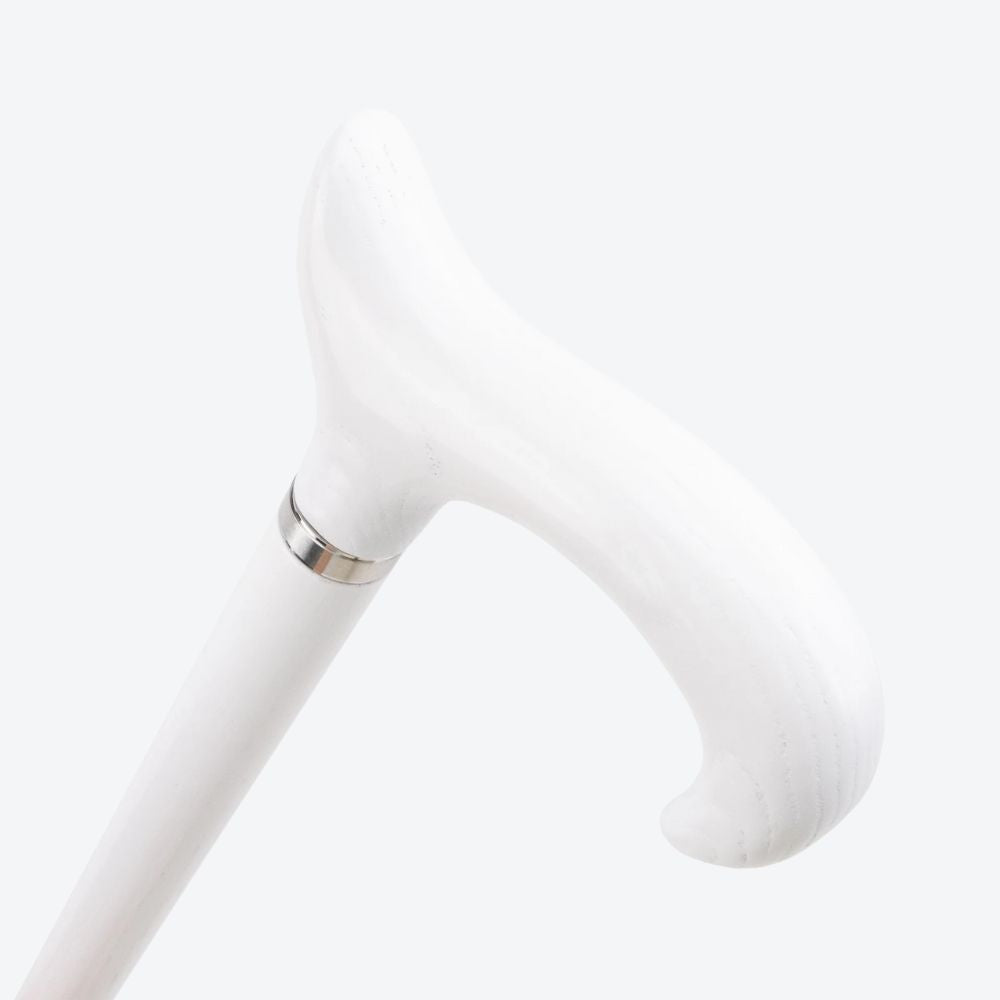 Bastoni White Fox Tail Wooden Walking Stick