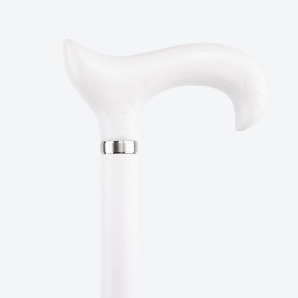 Bastoni White Fox Tail Wooden Walking Stick