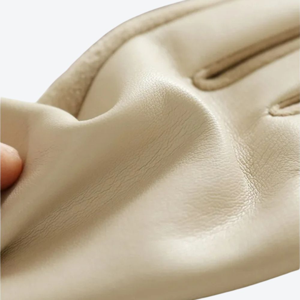 Elegant and Flexible White Polyester Women's Glove - Bastoni