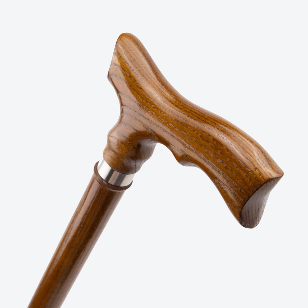 Bastoni Yellow Fish Tail Wooden Cane