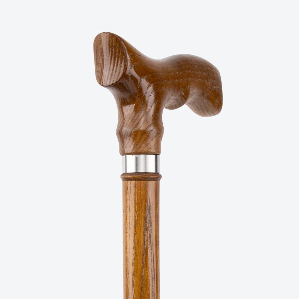 Bastoni Yellow Fish Tail Wooden Cane