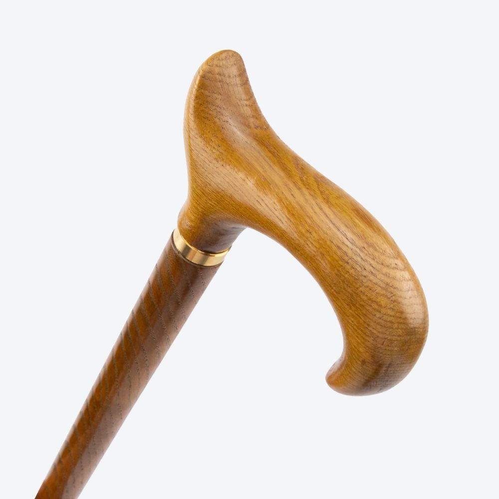 Bastoni Yellow Fox Tail Wooden Cane