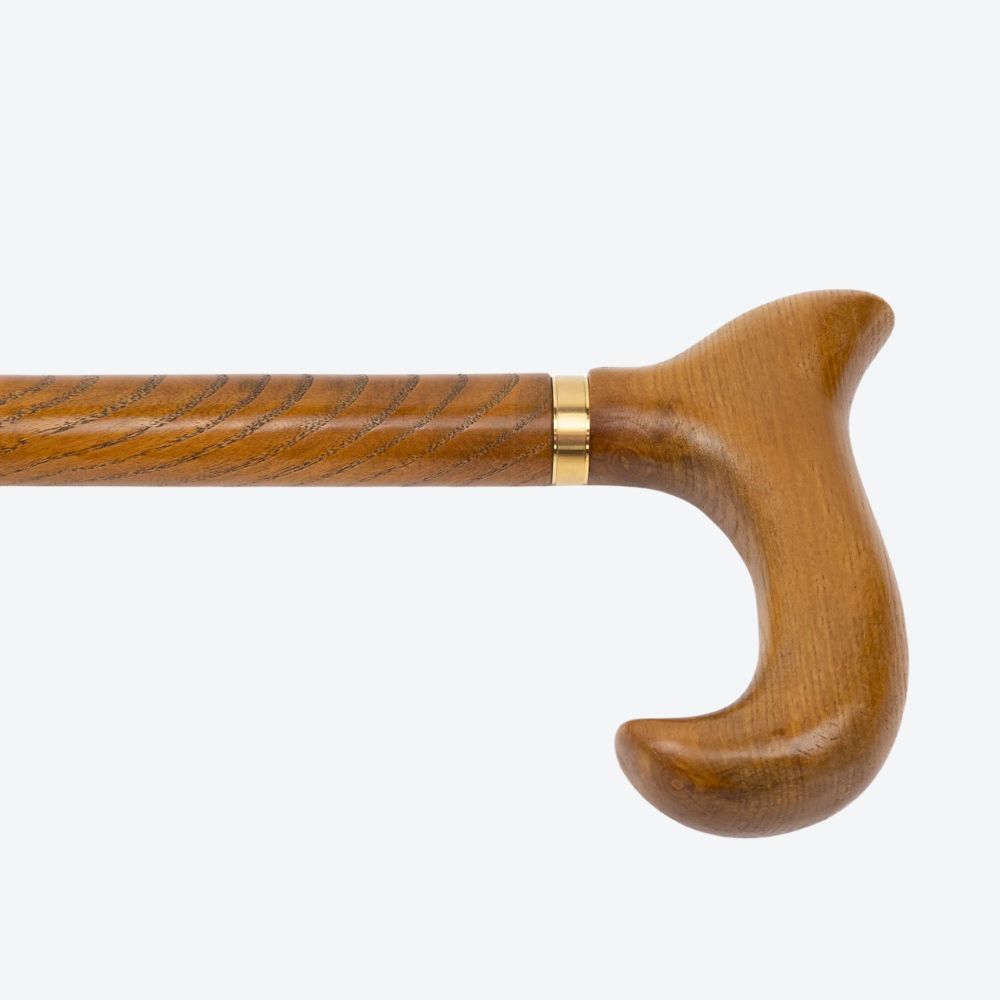 Bastoni Yellow Fox Tail Wooden Cane