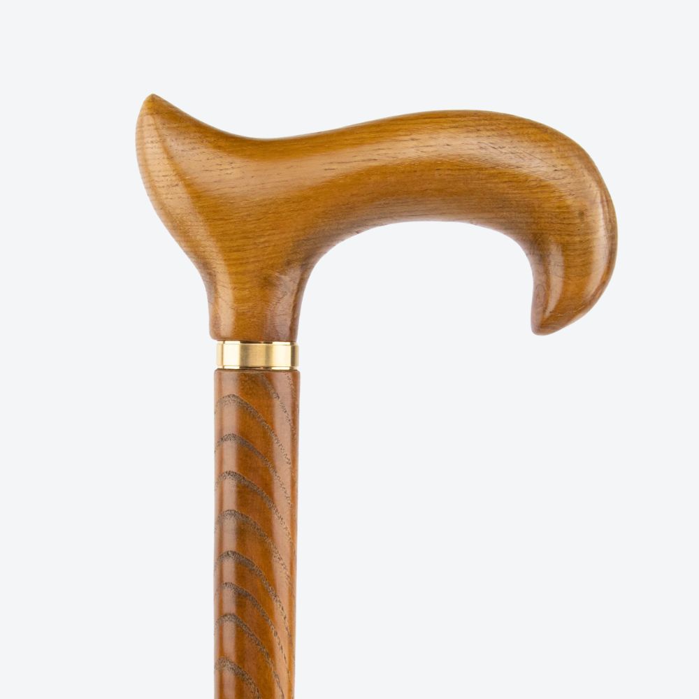Bastoni Yellow Fox Tail Wooden Cane