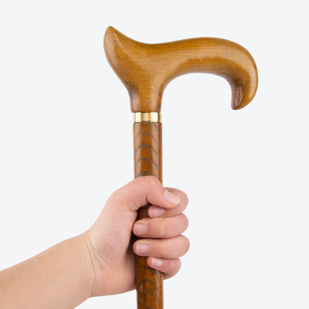 Bastoni Yellow Fox Tail Wooden Cane