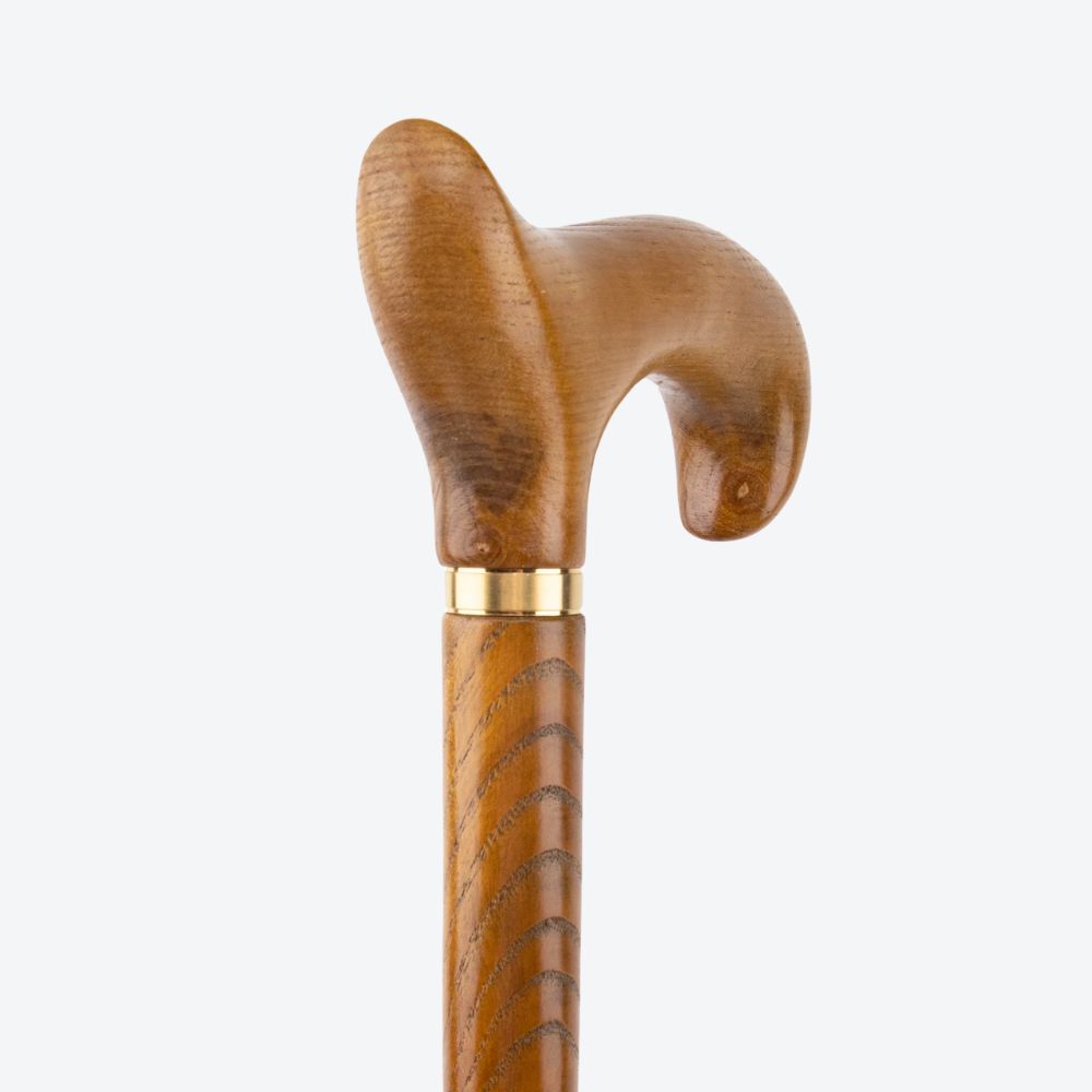 Bastoni Yellow Fox Tail Wooden Cane