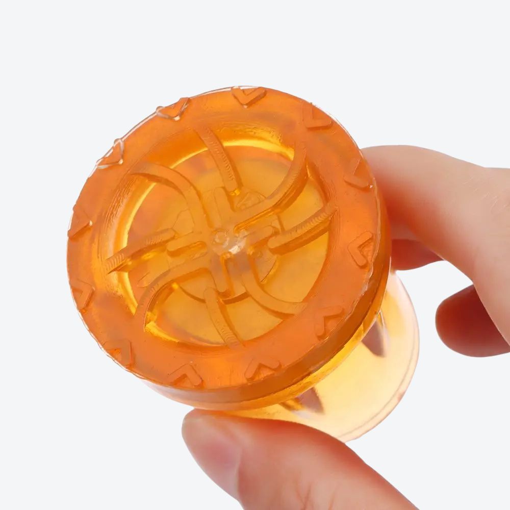 Yellow Non-Slip Silicone Cane Tip - Bastoni