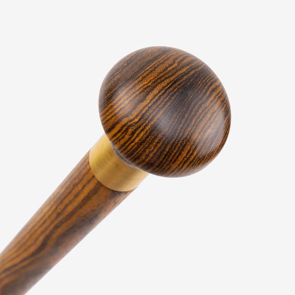 Yellowish Wooden Cane with Bastoni Handle