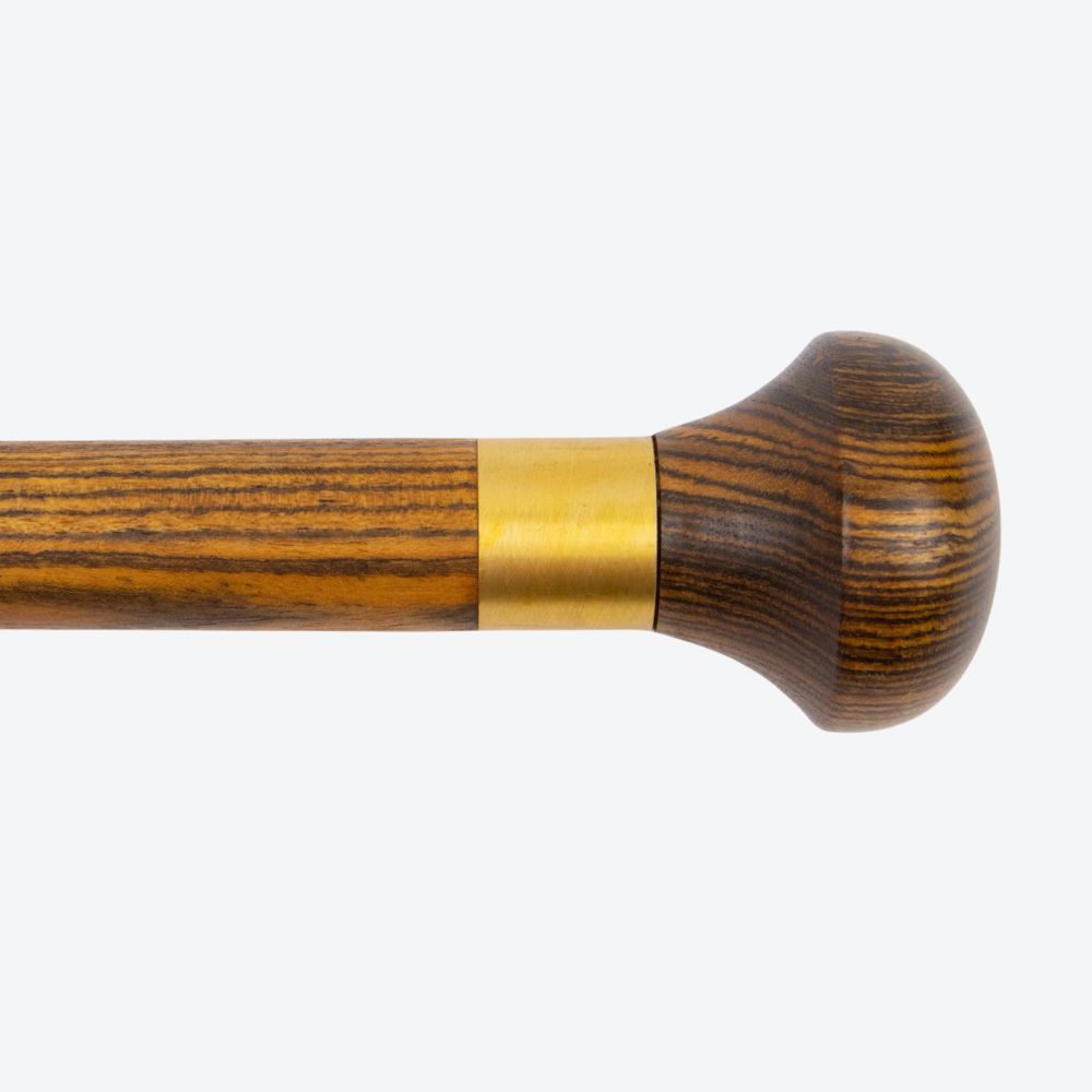 Yellowish Wooden Cane with Bastoni Handle