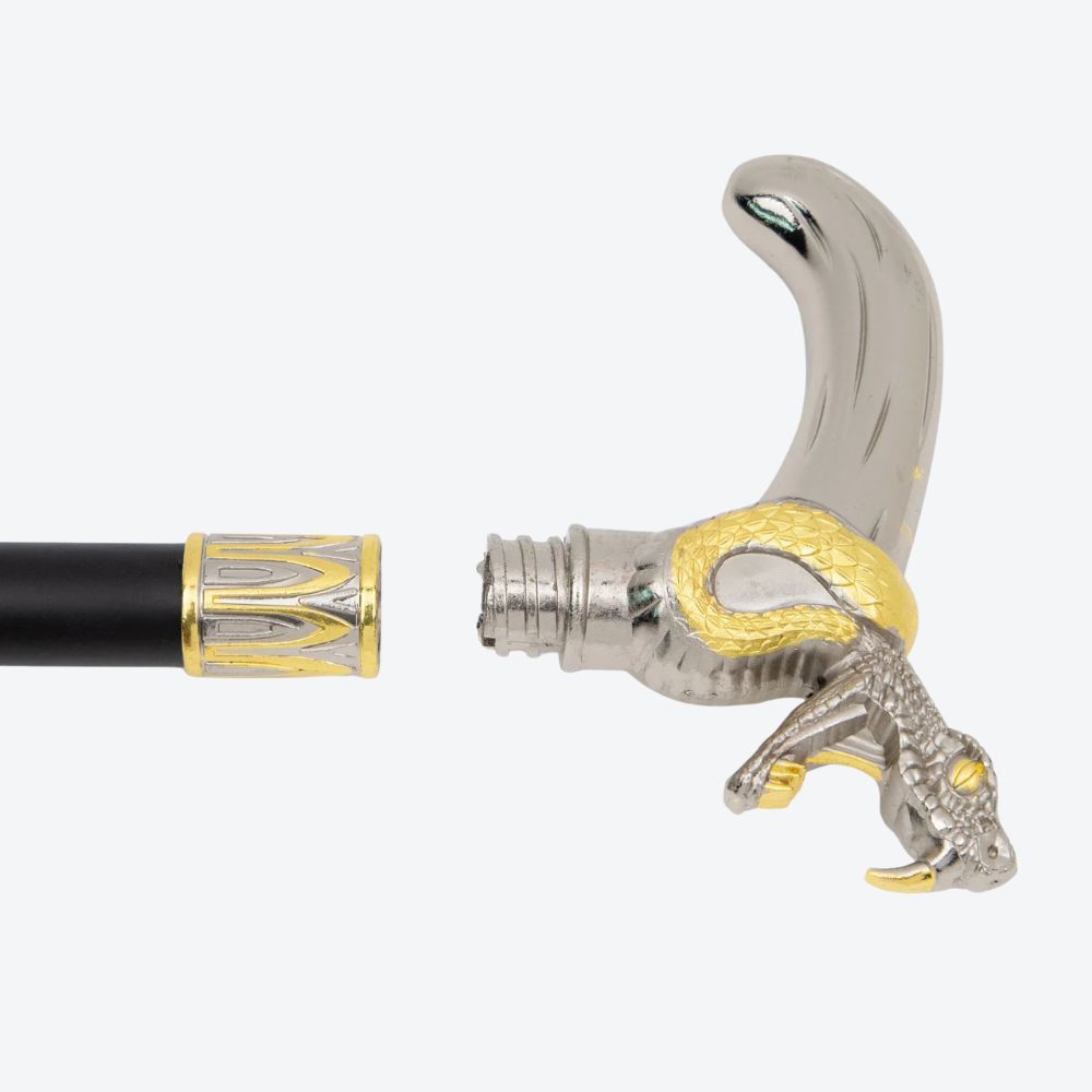Naja Metal Cane Silver/Golden
