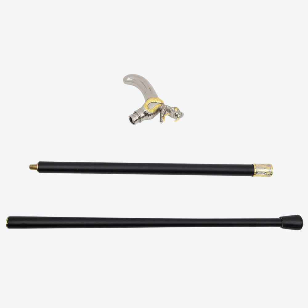 Naja Metal Cane Silver/Golden