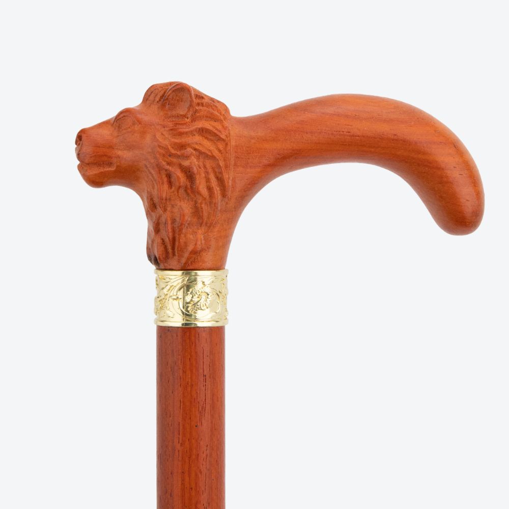 Majestic Lion Wooden Classic Cane