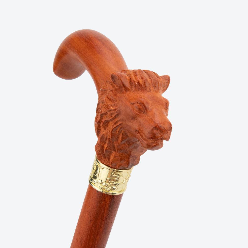 Majestic Lion Wooden Classic Cane