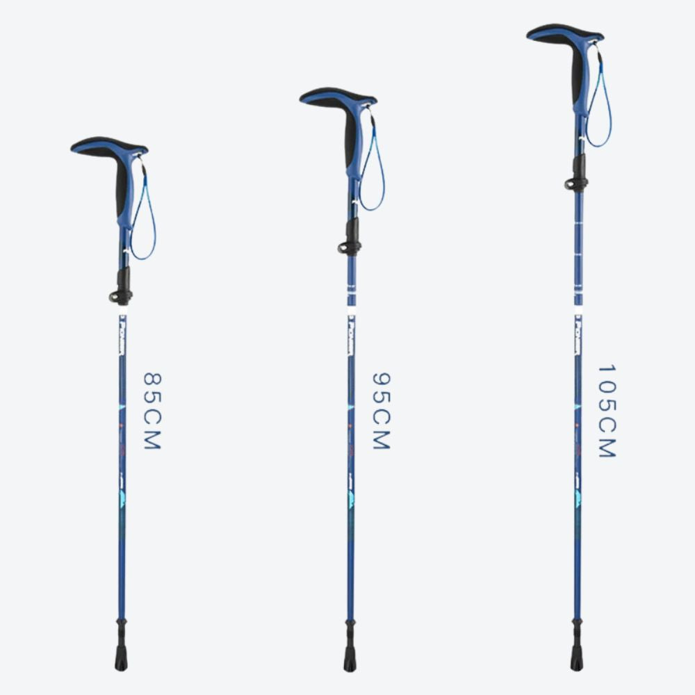 Folding Anti-shock Sports Walking Stick for Trails and Hiking - Bastoni