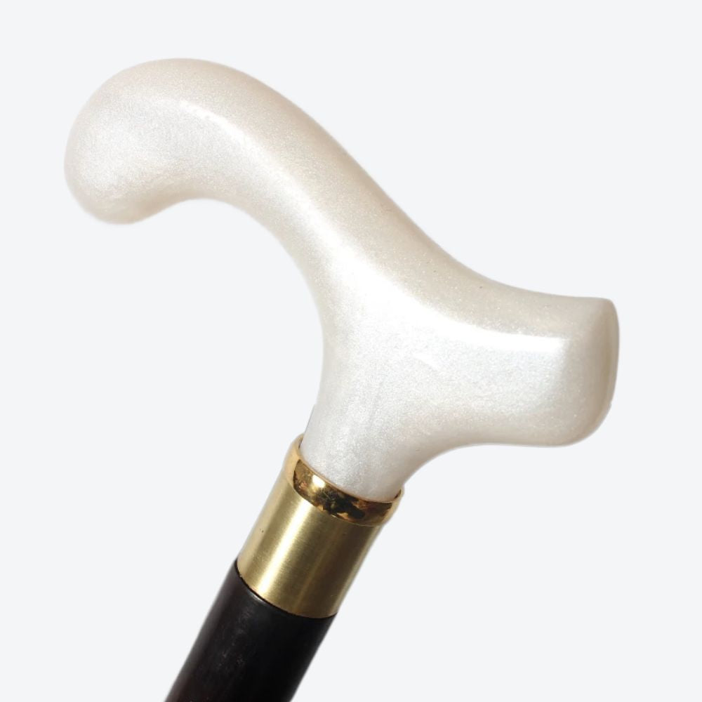 Bastoni Black Elegant African Wood Modern Walking Stick