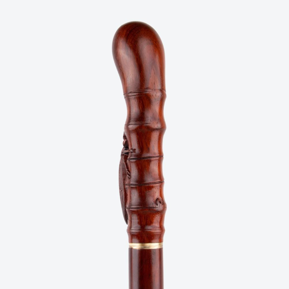 Brown Bamboo Cicada Wooden Cane-Bastoni UK