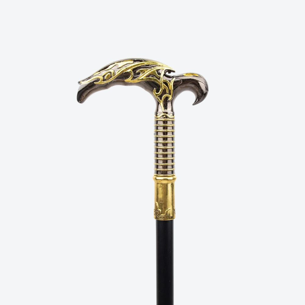 Classic Golden Claw Metal Cane-Bastoni UK