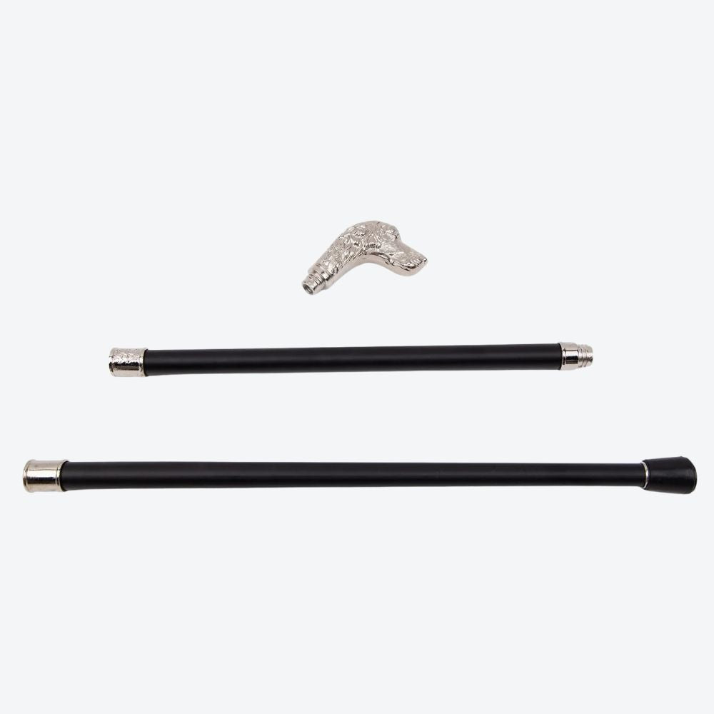 Classic Metal Dog Head Cane - Bastoni