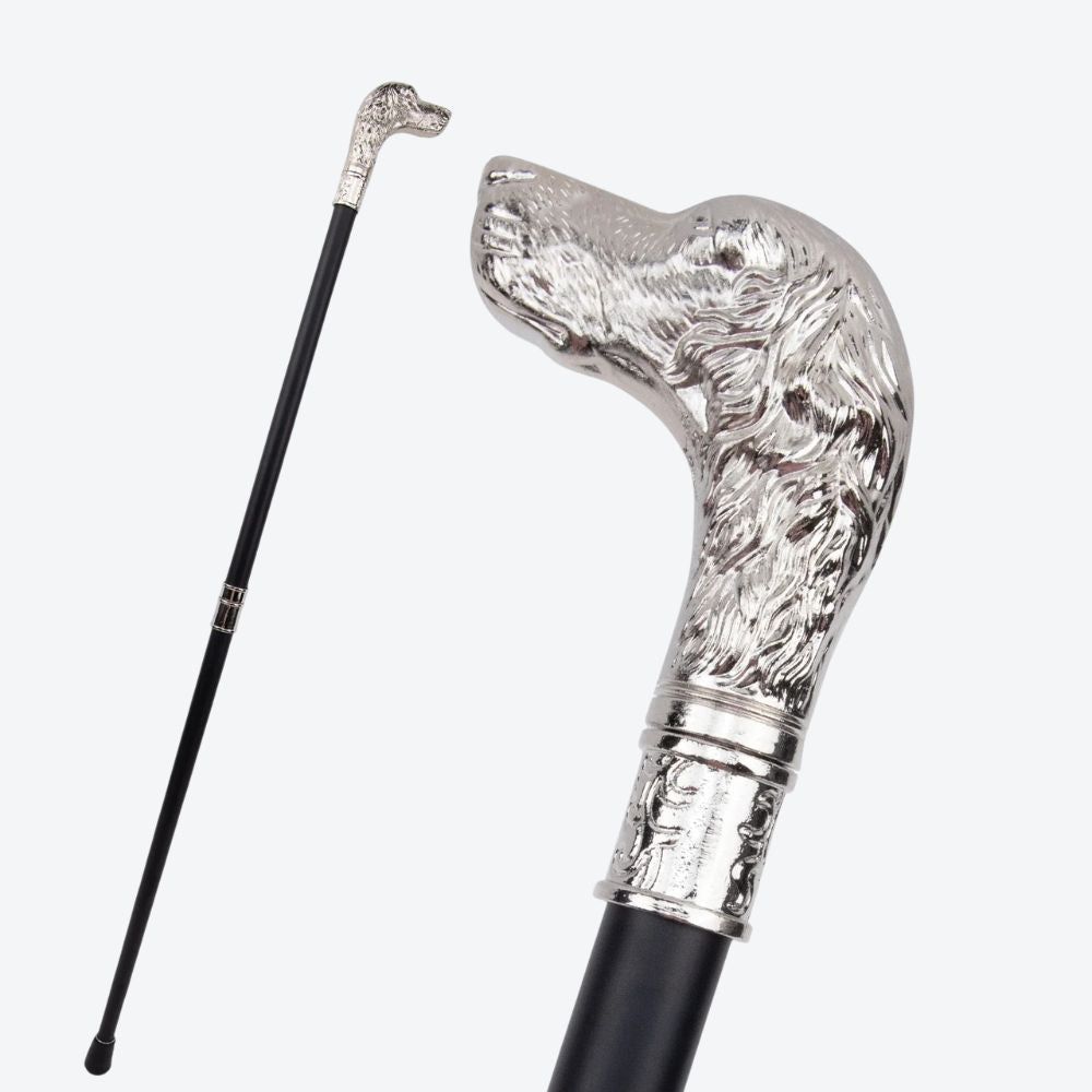 Classic Metal Dog Head Cane - Bastoni
