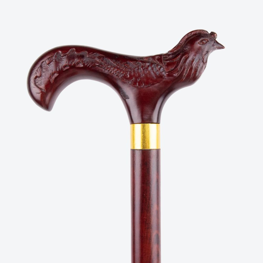 Bastoni Classic Red Phoenix Wooden Cane