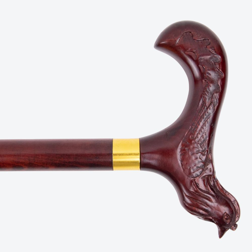 Bastoni Classic Red Phoenix Wooden Cane