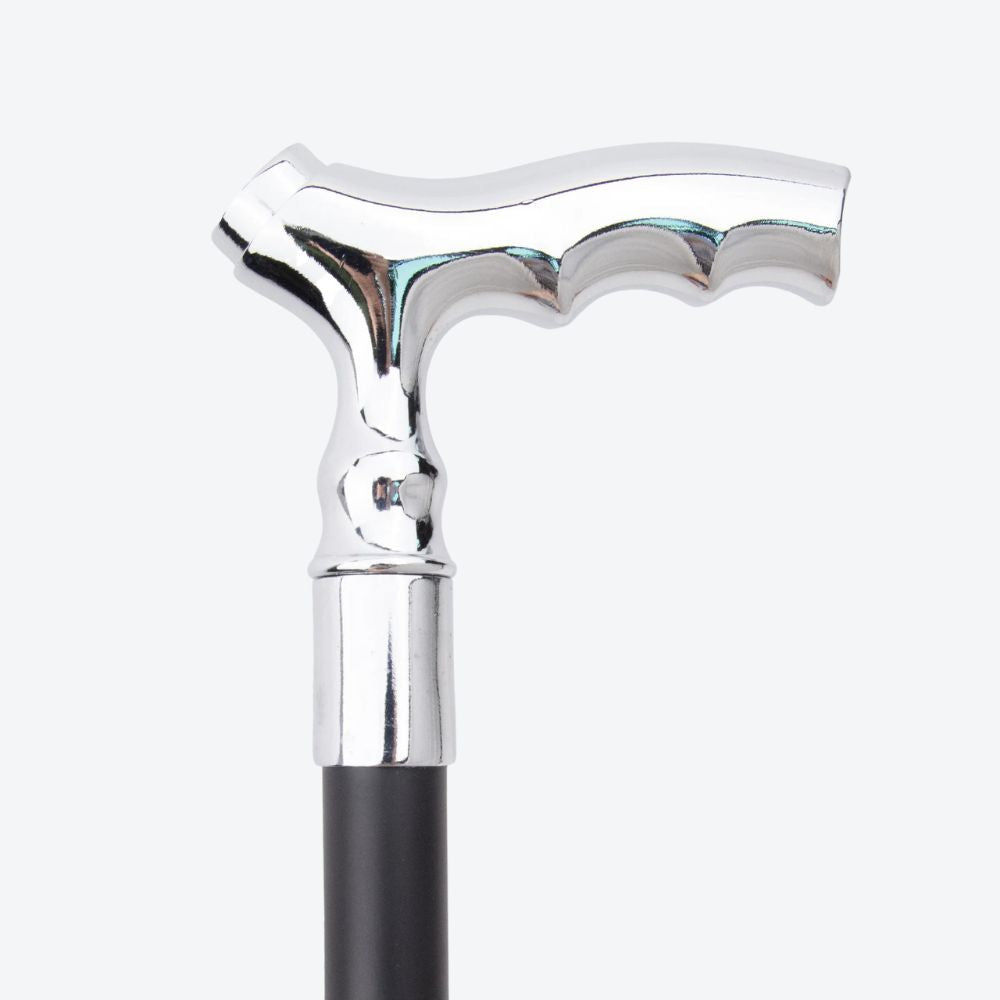 Classic Silver Cane Blacksmith's Staff - Bastoni