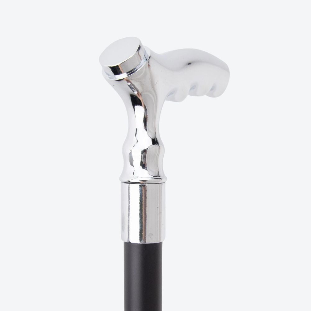 Classic Silver Cane Blacksmith's Staff - Bastoni