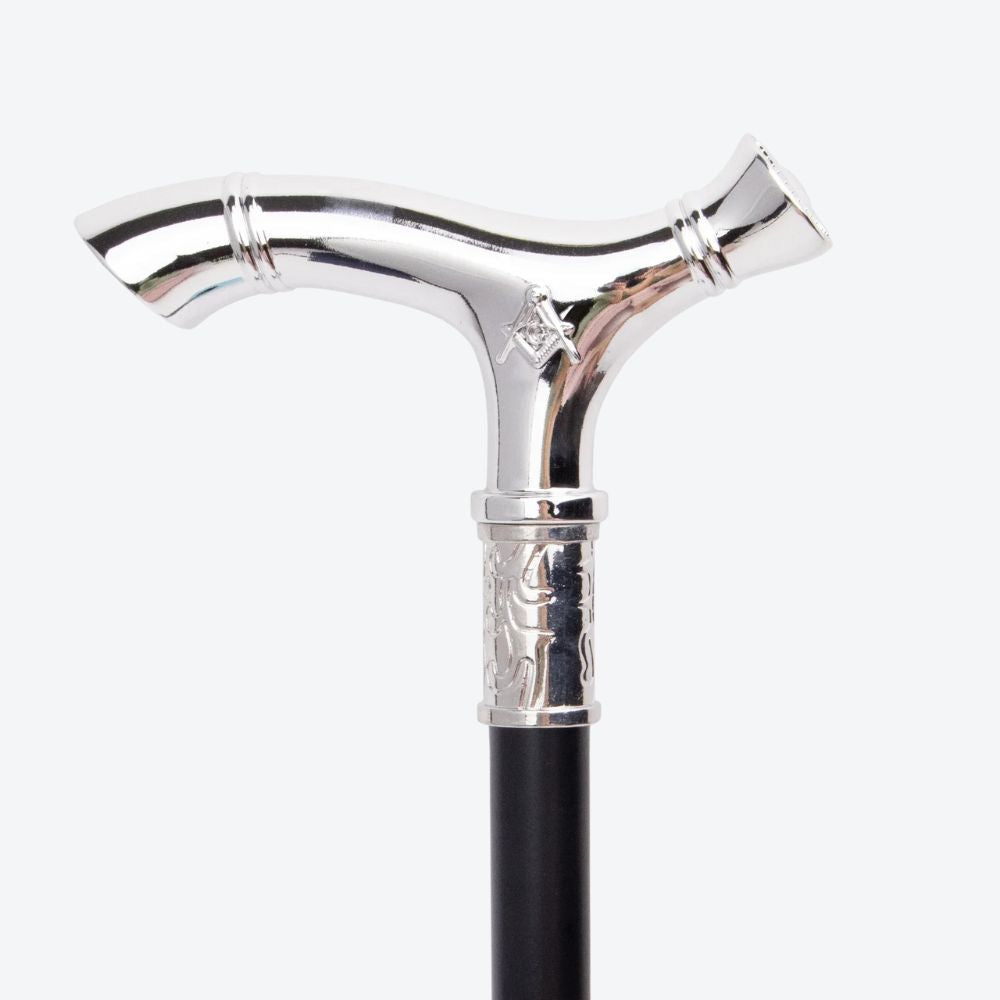 Classic Silver Masonic Cane - Bastoni