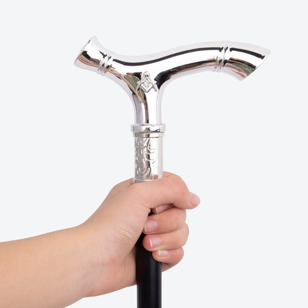 Classic Silver Masonic Cane - Bastoni