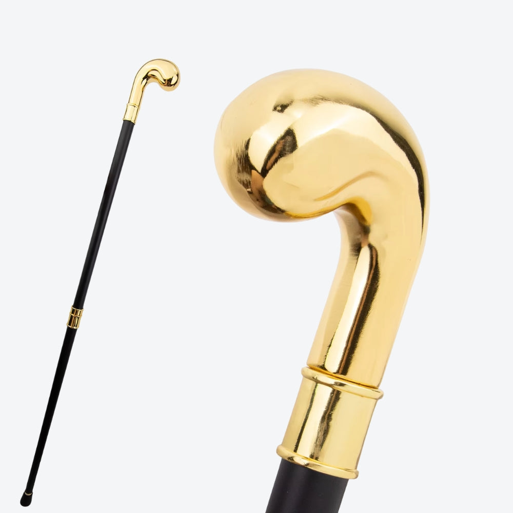 Classic Sovereign Gold Metal Cane - Bastoni