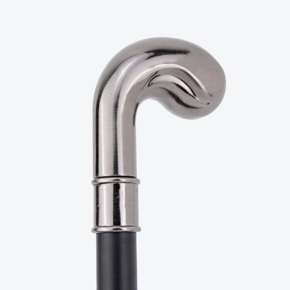 Classic Sovereign Silver Metal Walking Stick - Bastoni