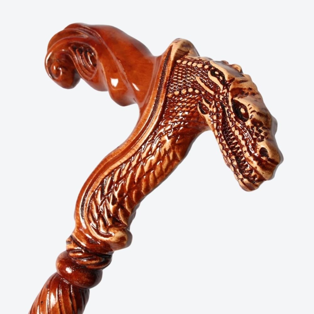 Bastoni Dragon Style German Beechwood Walking Stick
