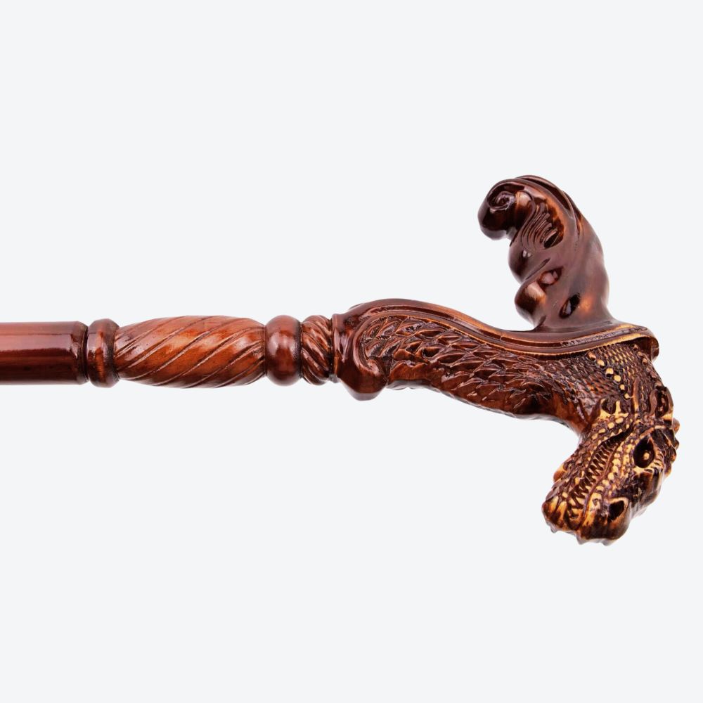 Bastoni Dragon Style German Beechwood Walking Stick