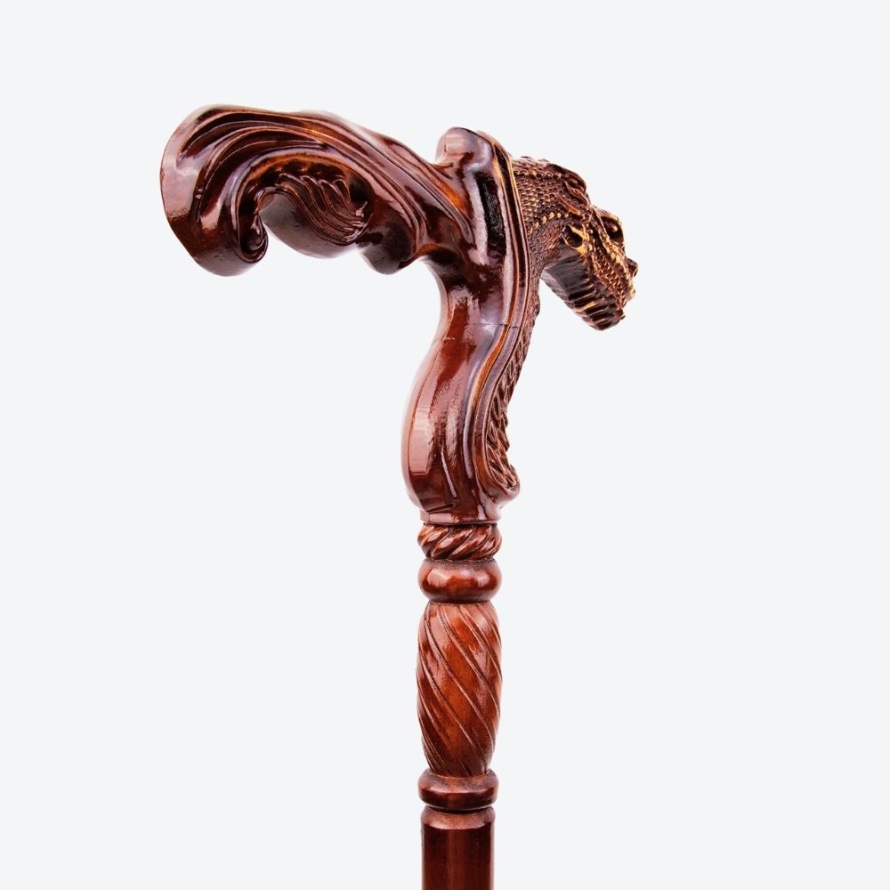 Bastoni Dragon Style German Beechwood Walking Stick