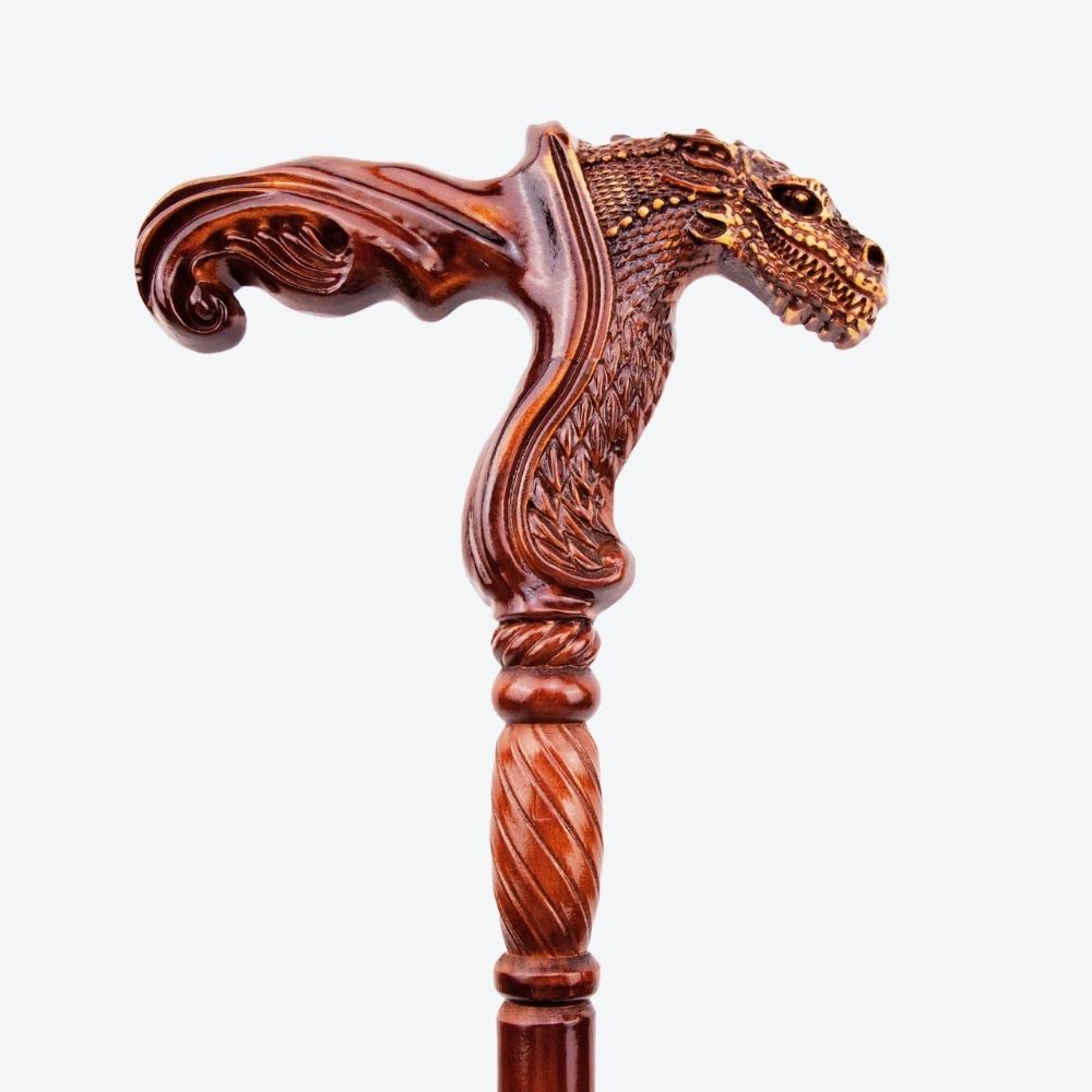 Bastoni Dragon Style German Beechwood Walking Stick