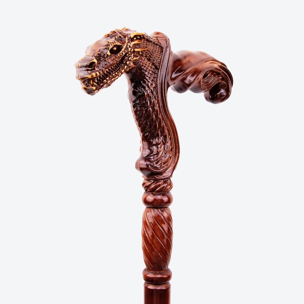Bastoni Dragon Style German Beechwood Walking Stick