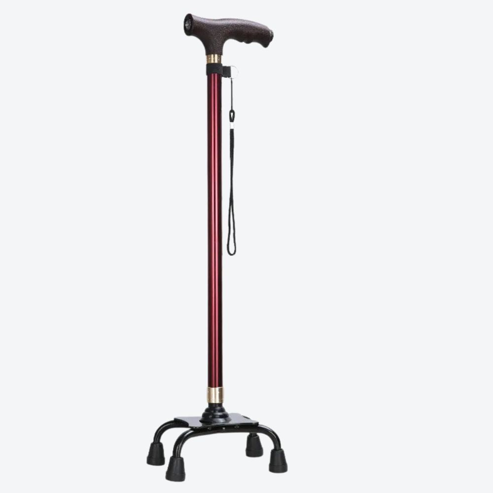 Elegant Cane with LED Flashlight, Single Black Tip, Bastoni