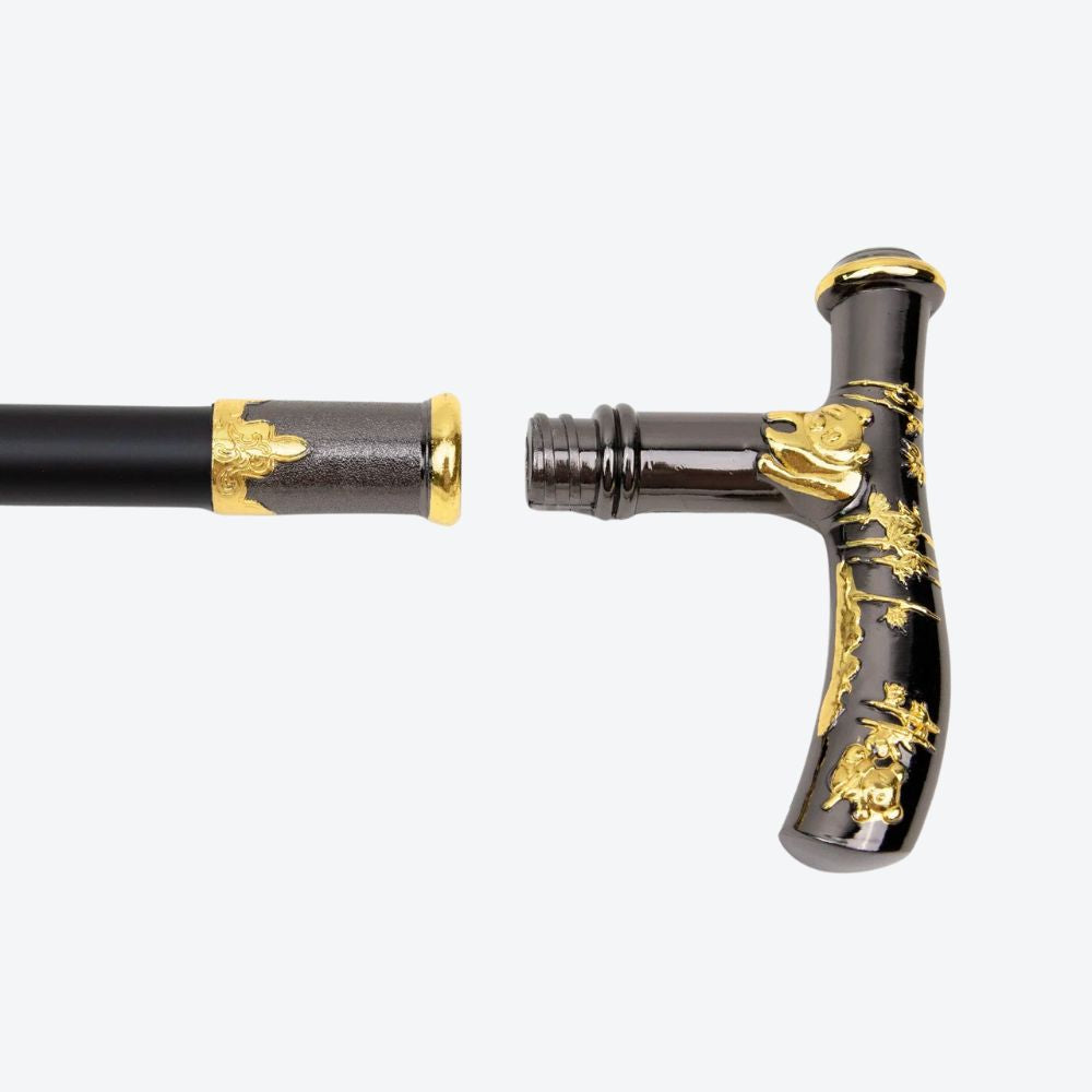 Elegant Women's Cane Gentle Panda Bastoni