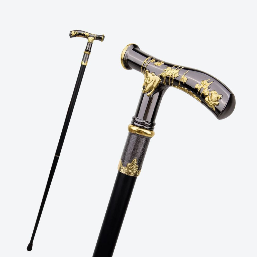 Elegant Women's Cane Gentle Panda Bastoni
