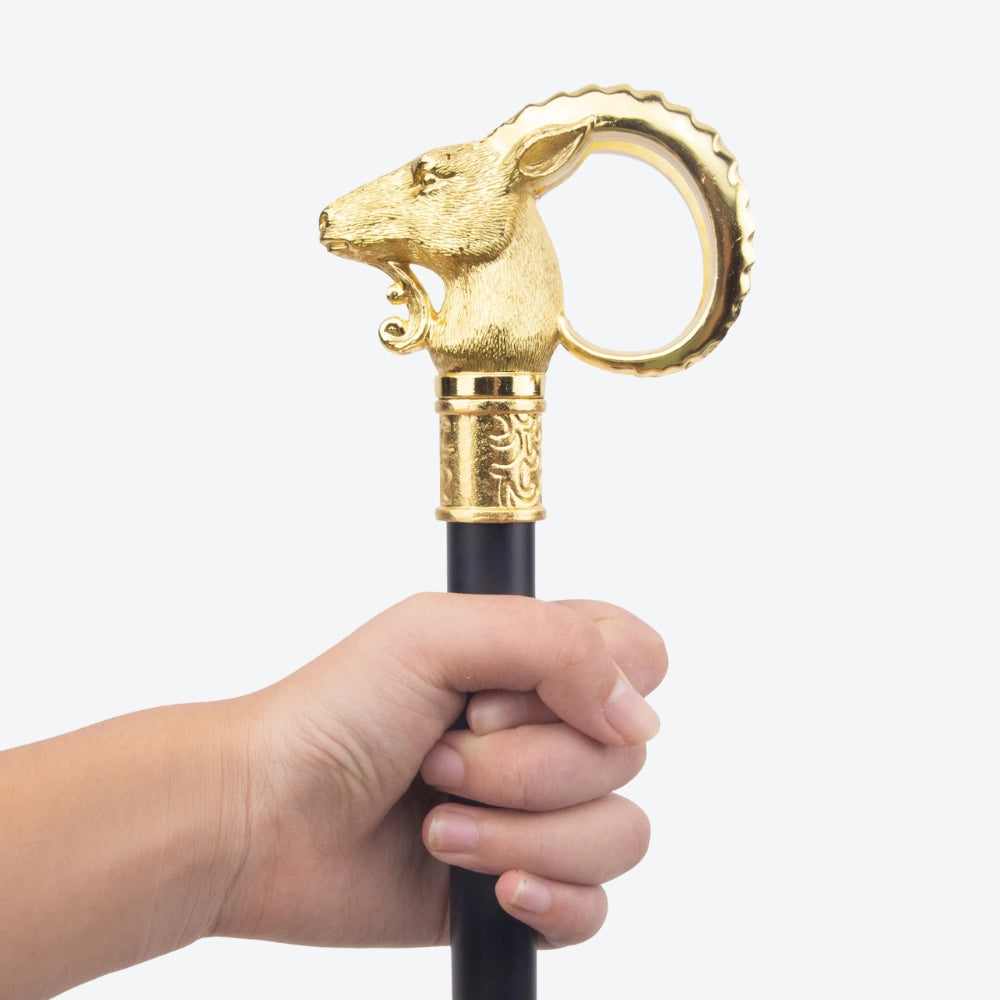 Elegant Metallic Cane Cabra Serrana - Bastoni