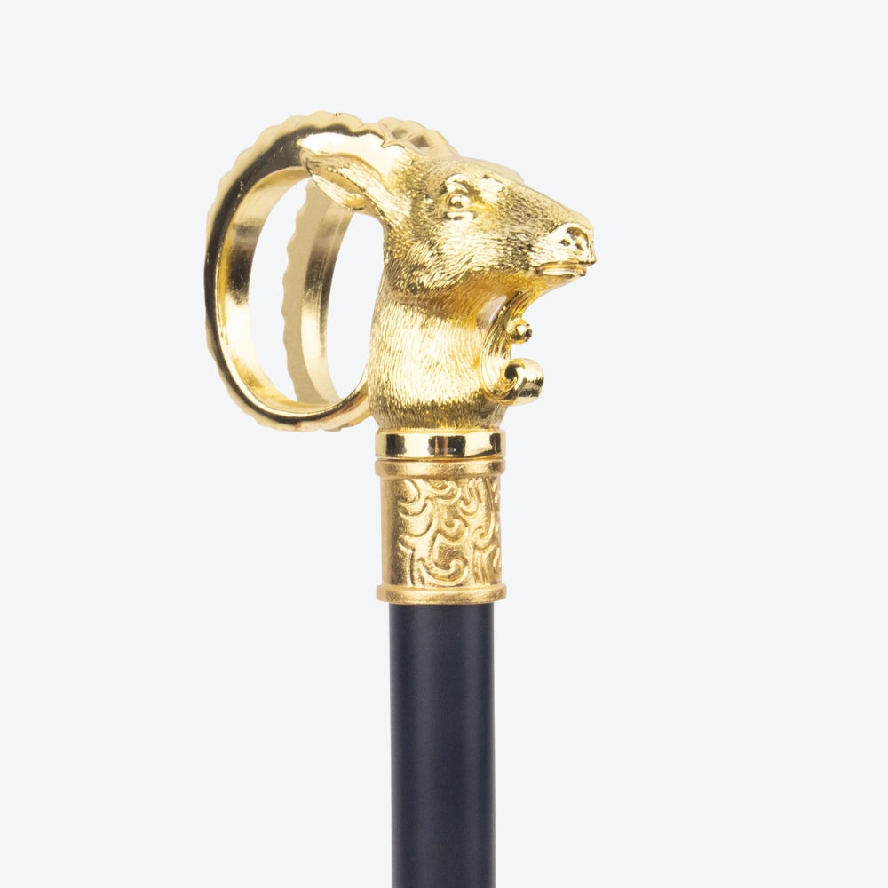 Elegant Metallic Cane Cabra Serrana - Bastoni