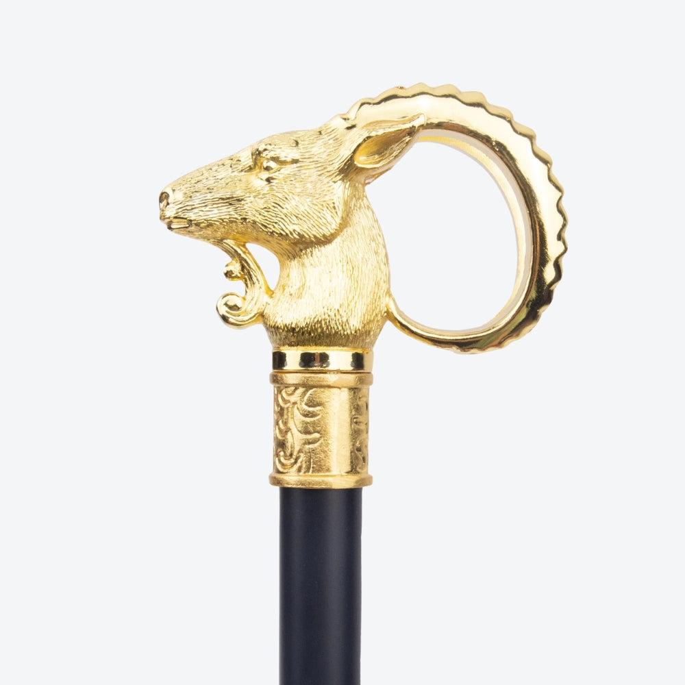 Elegant Metallic Cane Cabra Serrana - Bastoni