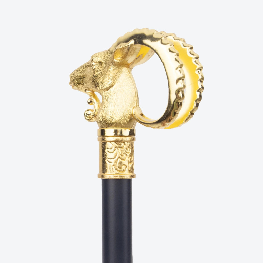 Elegant Metallic Cane Cabra Serrana - Bastoni