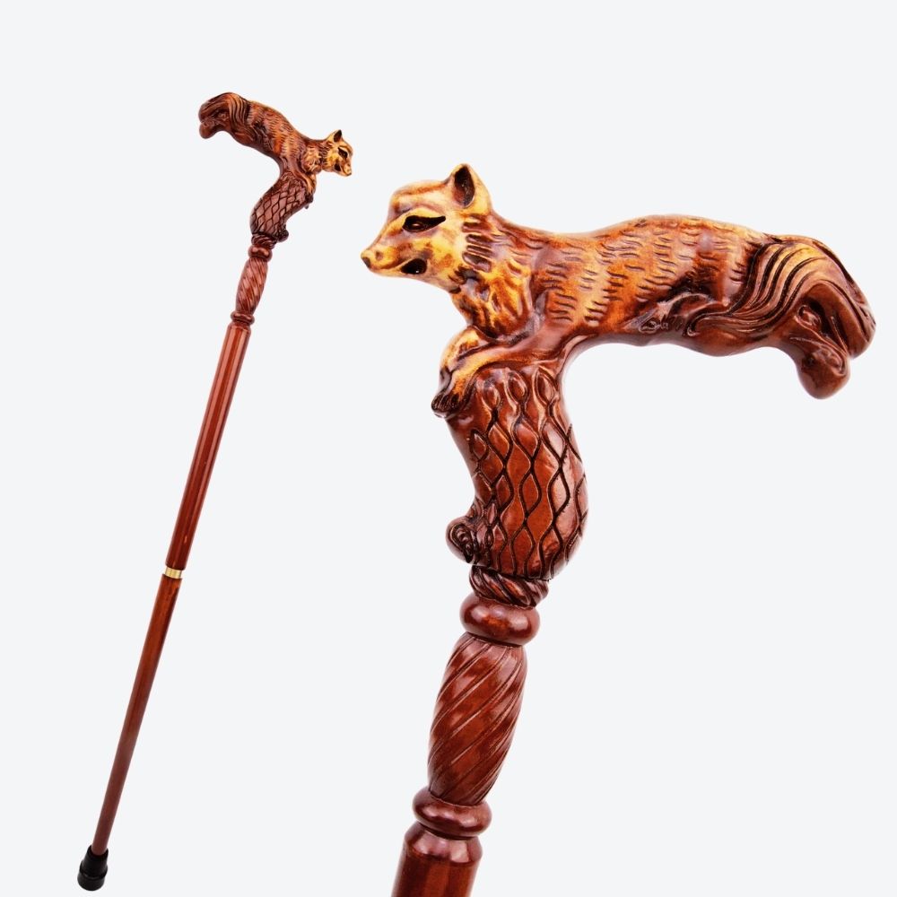 Bastoni Fox Style German Beech Wood Walking Stick