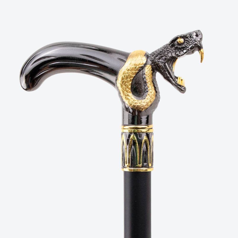 Golden Naja Metal Cane-Bastoni UK