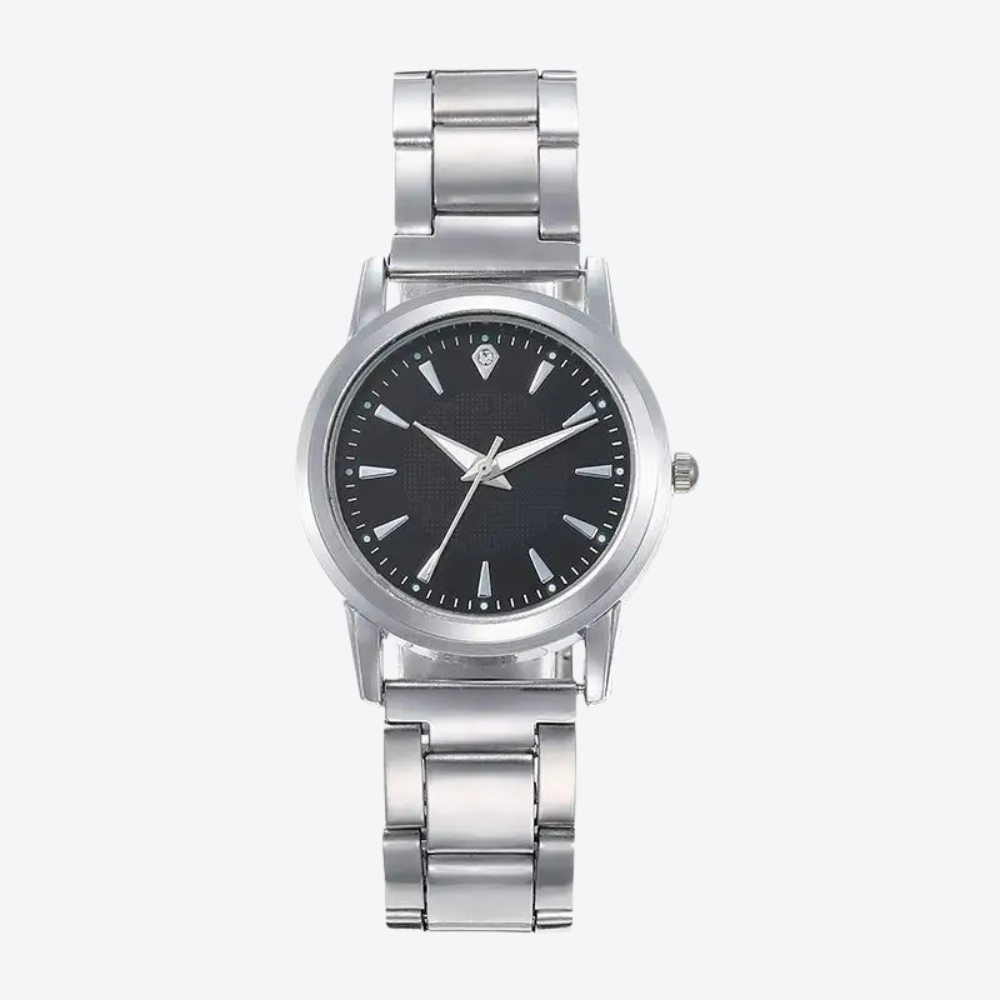 Elegant Minimalist White and Silver Wristwatch - Bastoni