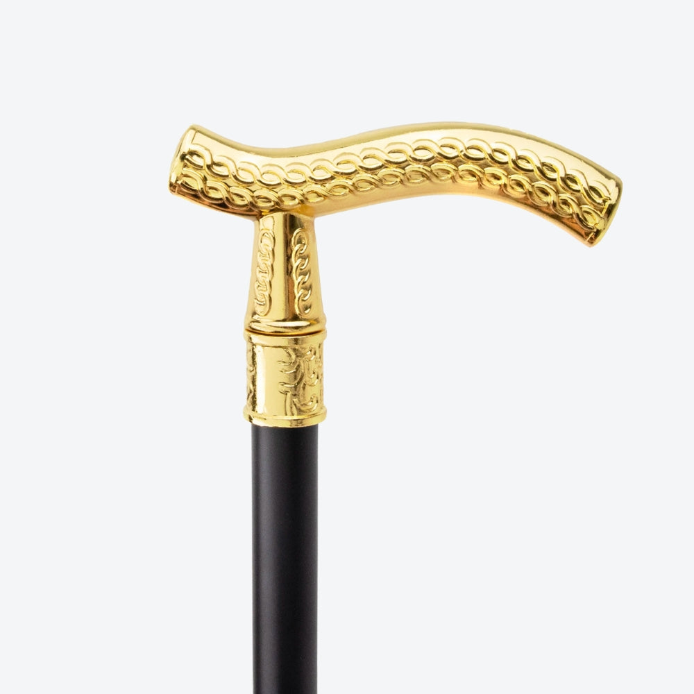 Luxury Cane with Noble Golden Arabesque Design - Bastoni