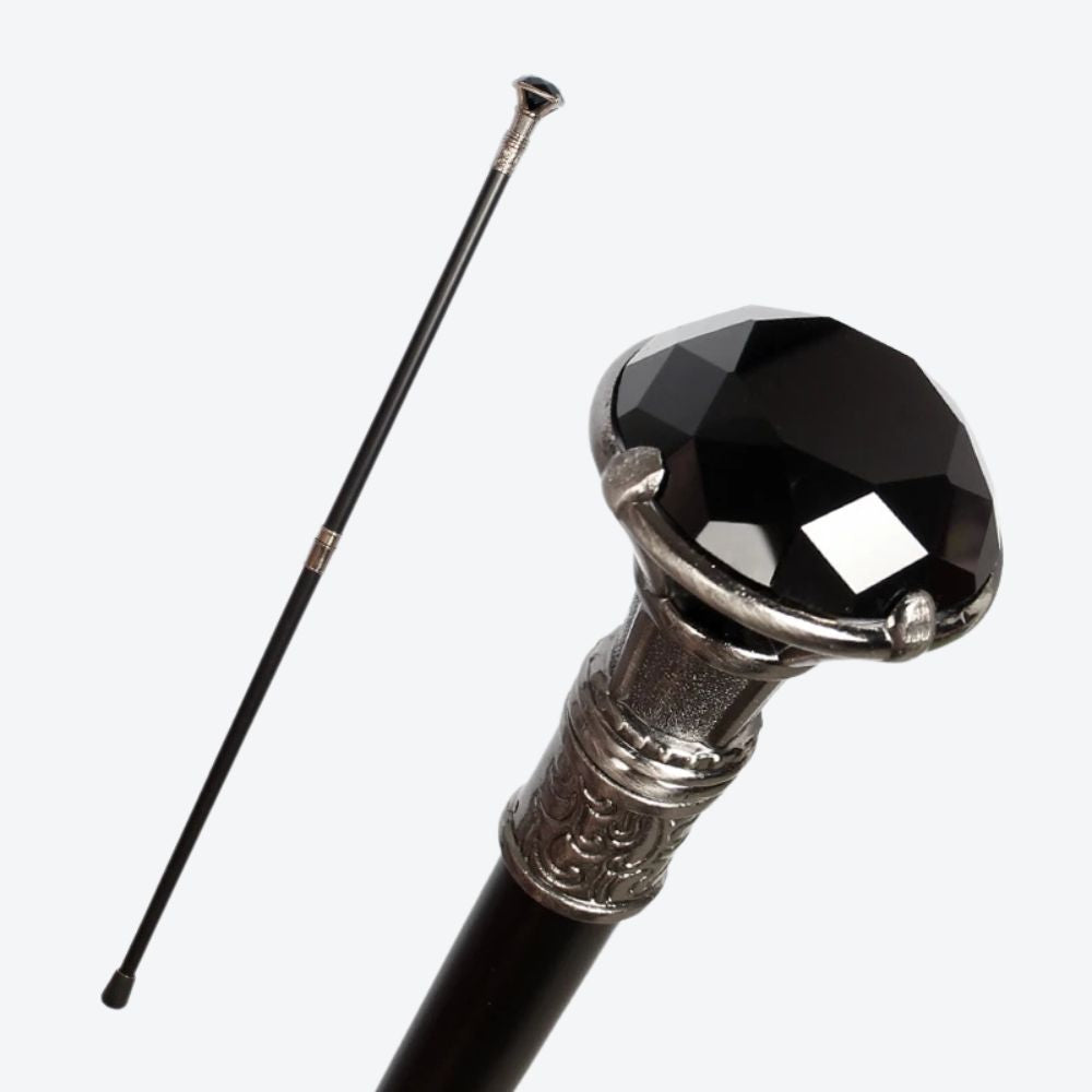 Bastoni Vintage Transparent Diamond Luxury Cane